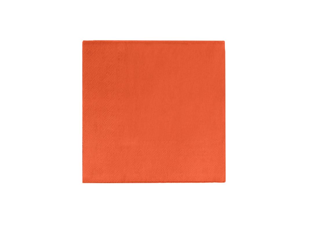 Orange Paper Beverage Napkins