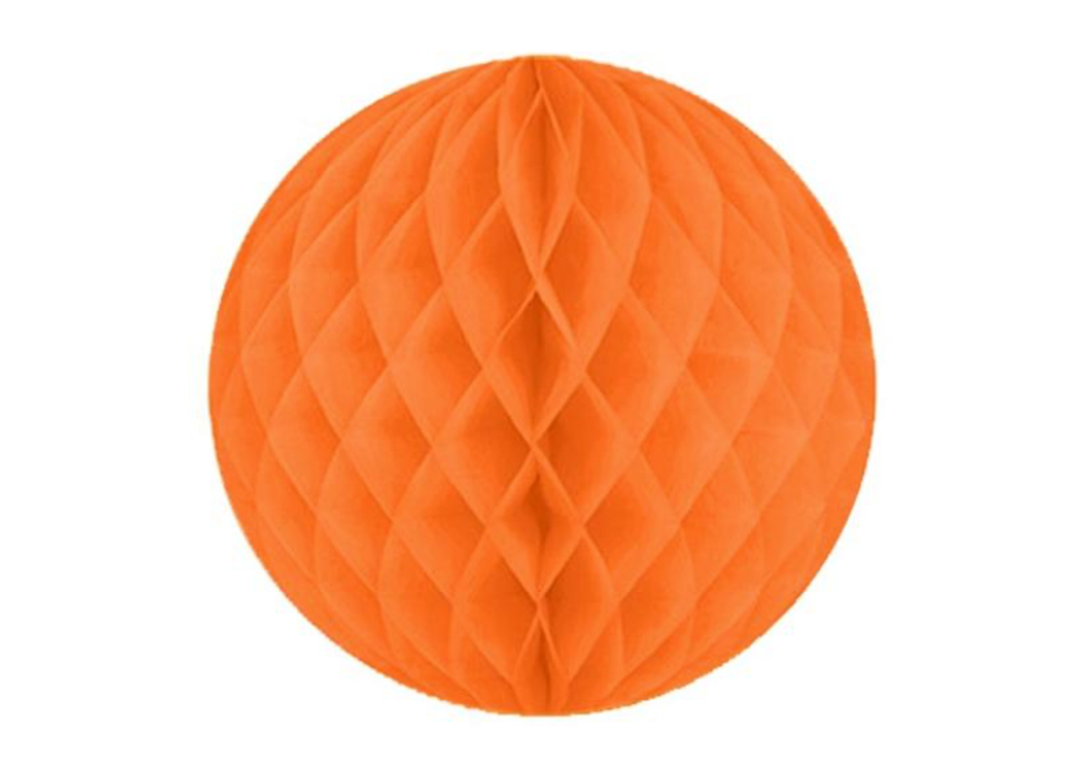 Orange Honeycomb Hanging Decoration, 3ct