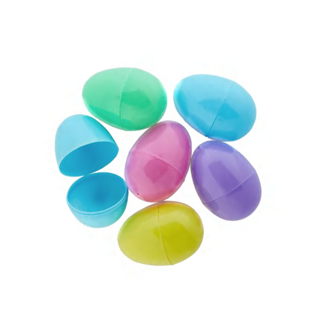 Pastel Colors Plastic Easter Eggs - 6 Count