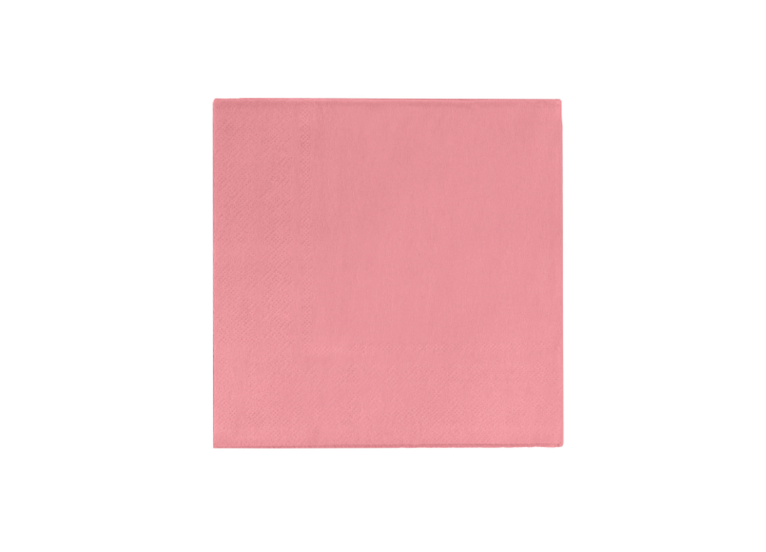 Pink Paper Beverage Napkins