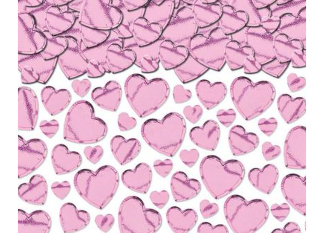 Pink Heart Confetti