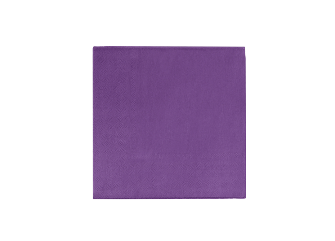 Purple Paper Beverage Napkins