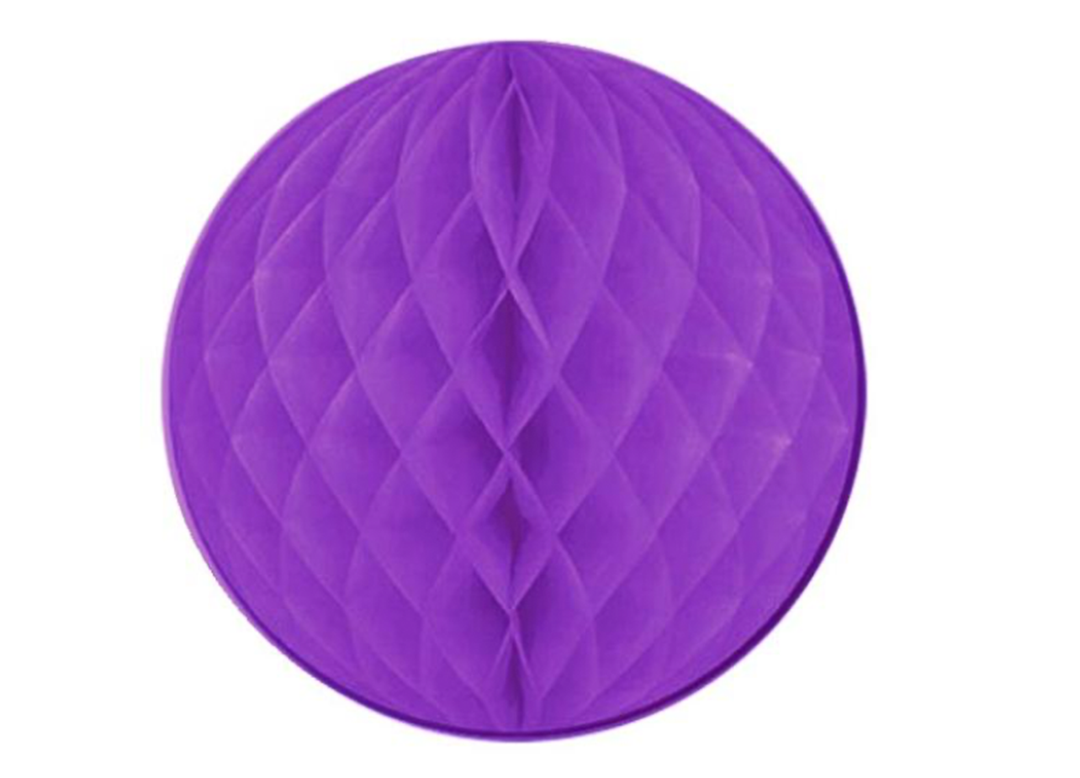 Purple Honeycomb Hanging Decoration, 3ct