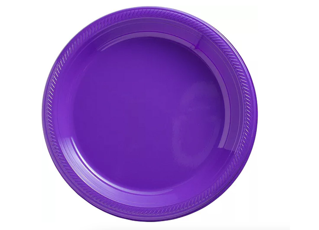 Purple Dinner Plastic Plates