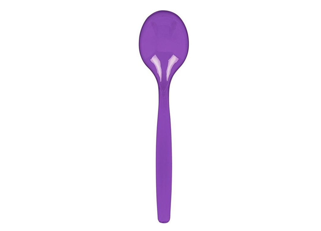 Purple Disposable Serving Spoon, 1ct