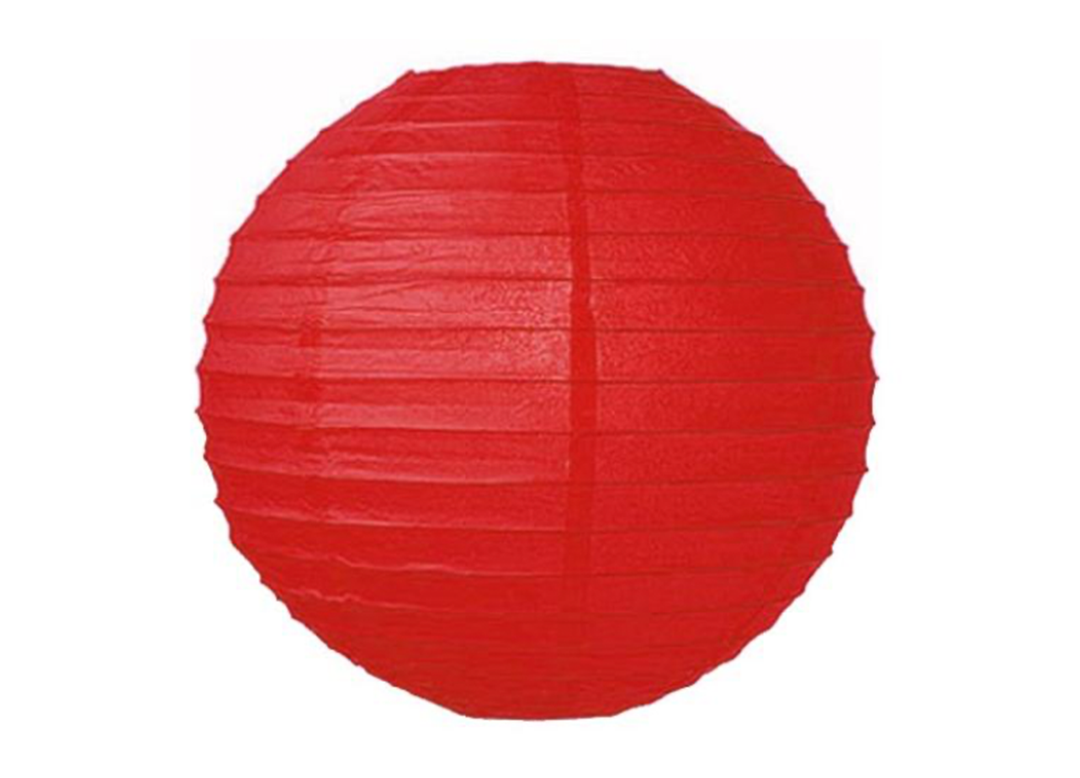 Red Paper Lanterns 3ct
