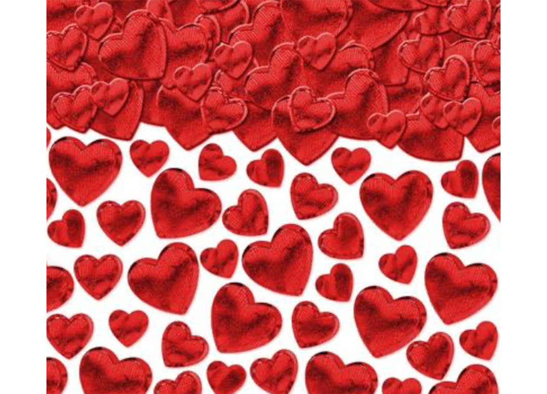 Red Heart Confetti