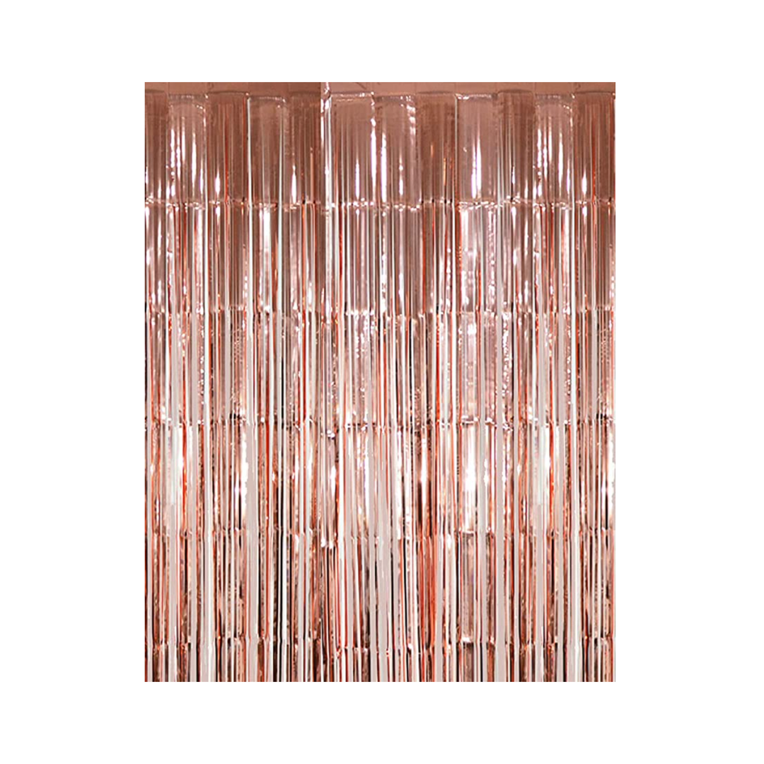 Rose Gold Fringe Curtains Party Photo booth Backdrop