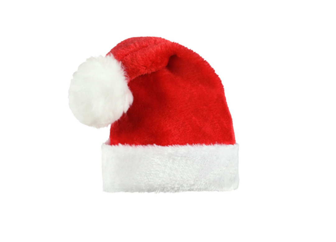 Child Santa Plush Hat, 1ct