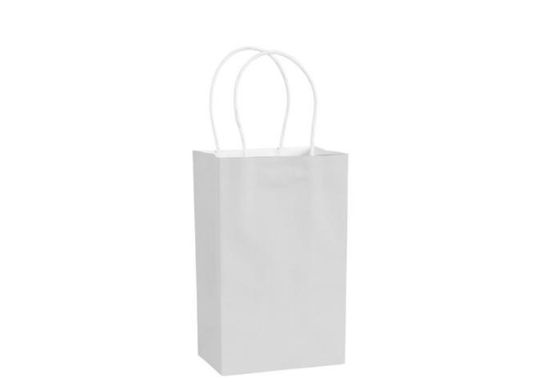 White Small Kraft Paper Bag - 12 ct