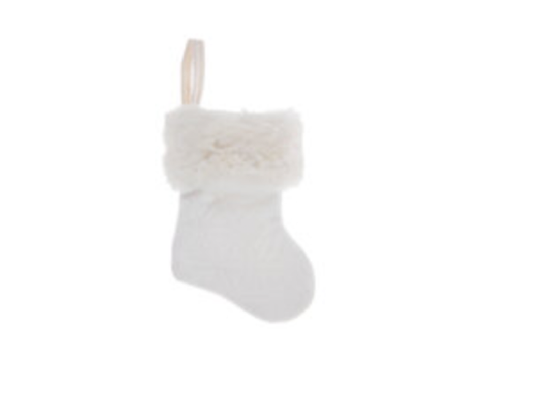 White Mini Stocking, 5 Pack