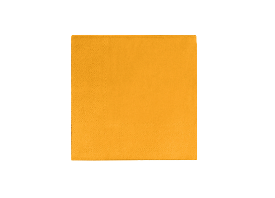 Yellow Paper Beverage Napkins