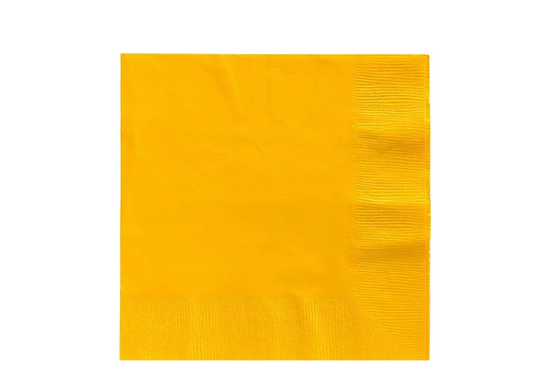Yellow Paper Lunch Napkins