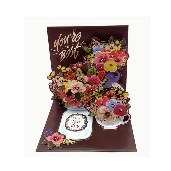 Mini Thank You Pop up Greeting Gift Card