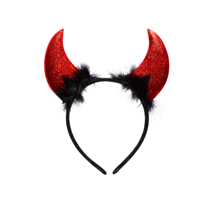 Giltter Red Devil Headband