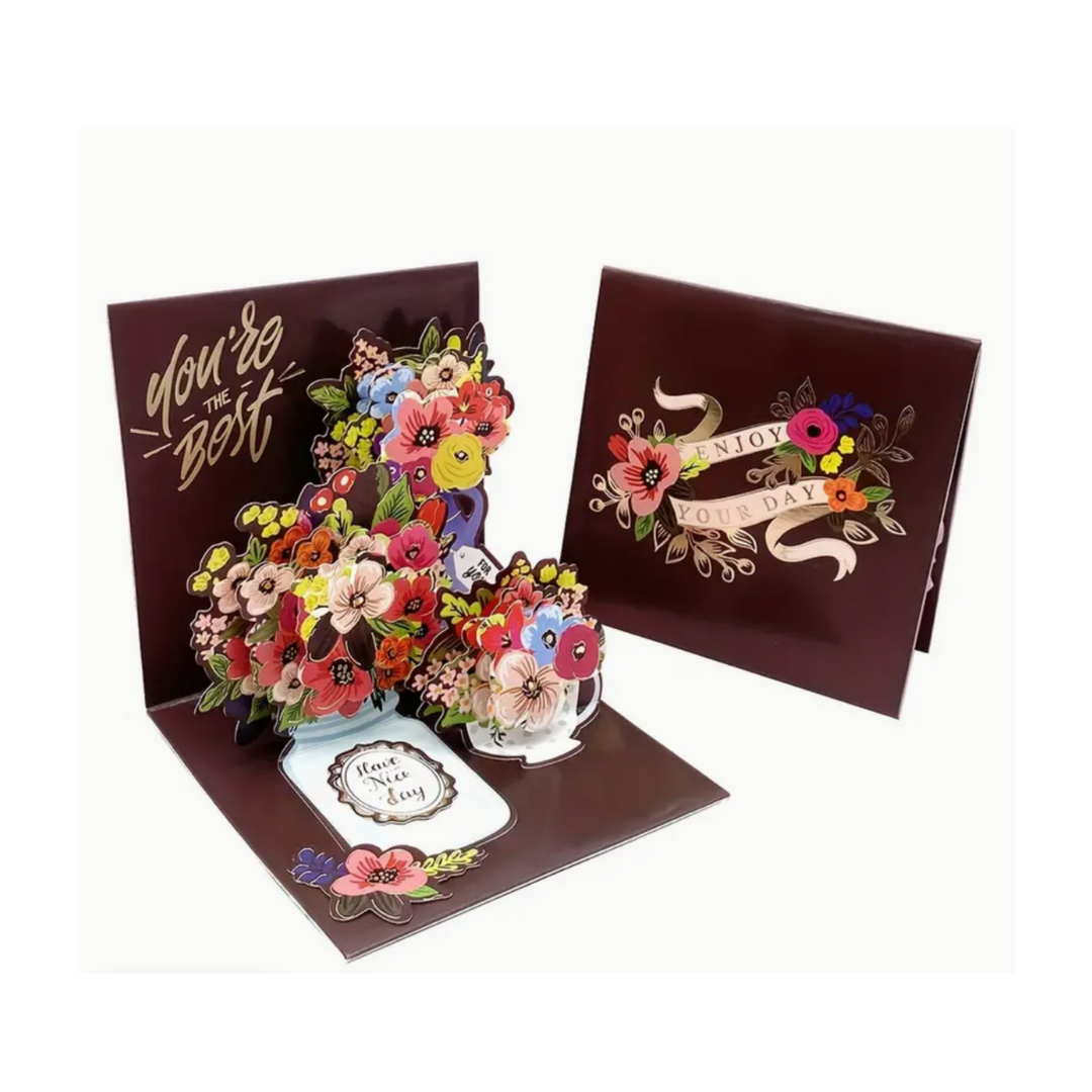 Mini Thank You Pop up Greeting Gift Card