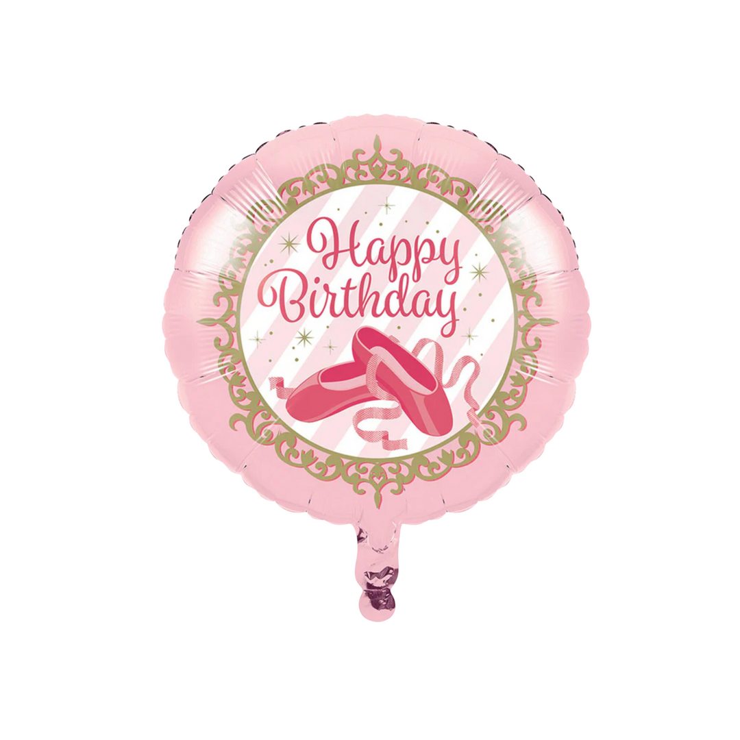 Happy birthday ballerina balloon