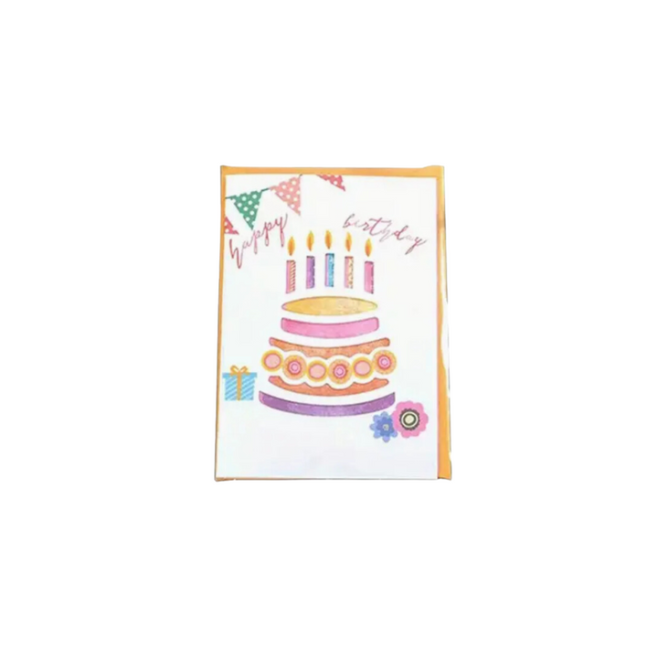 Mini  Happy Birthday Greeting Gift Card