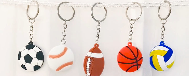 Mini Football Key Chains Party Favors 12 CT