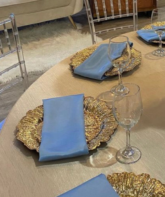 Gold Inspired Reef Acrylic Charger Plate 1ct