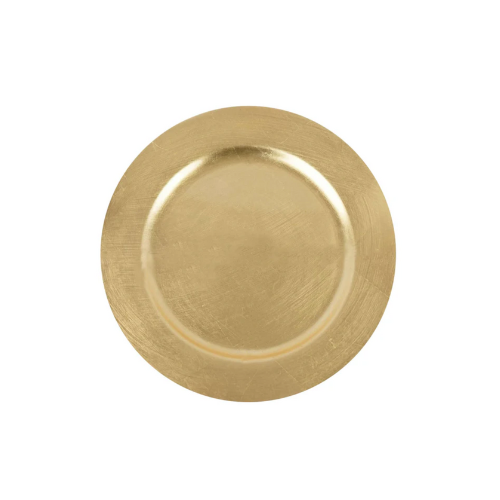 Gold 6-pack charger plates for elegant table settings