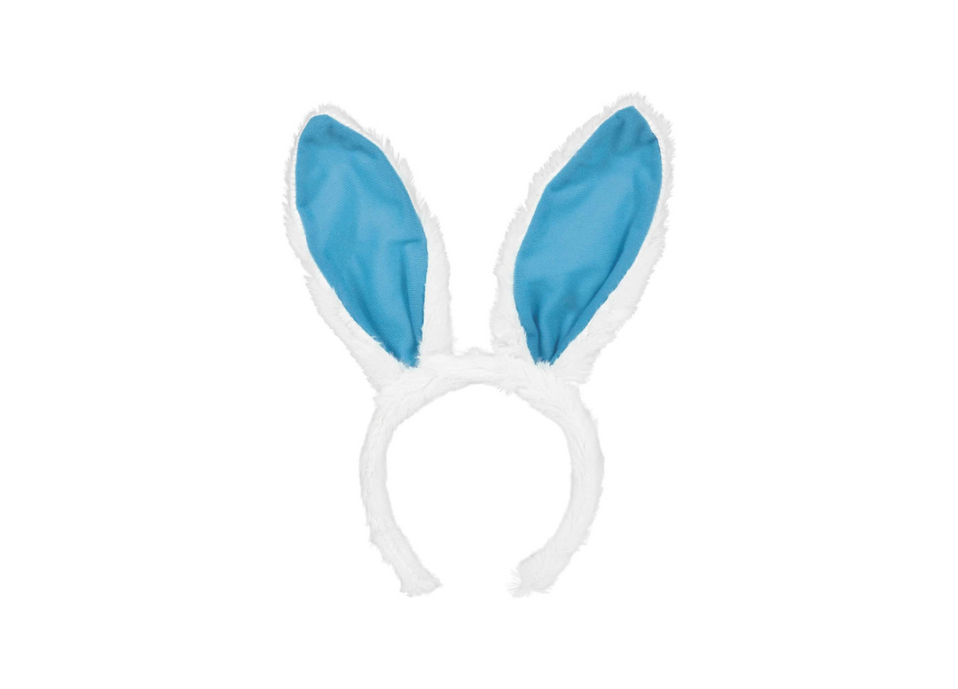 White and Pink Plush Easter Bunny Ears
