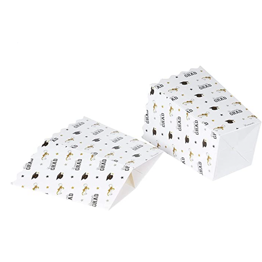 Small Grad Paper Popcorn Party Favor Boxes