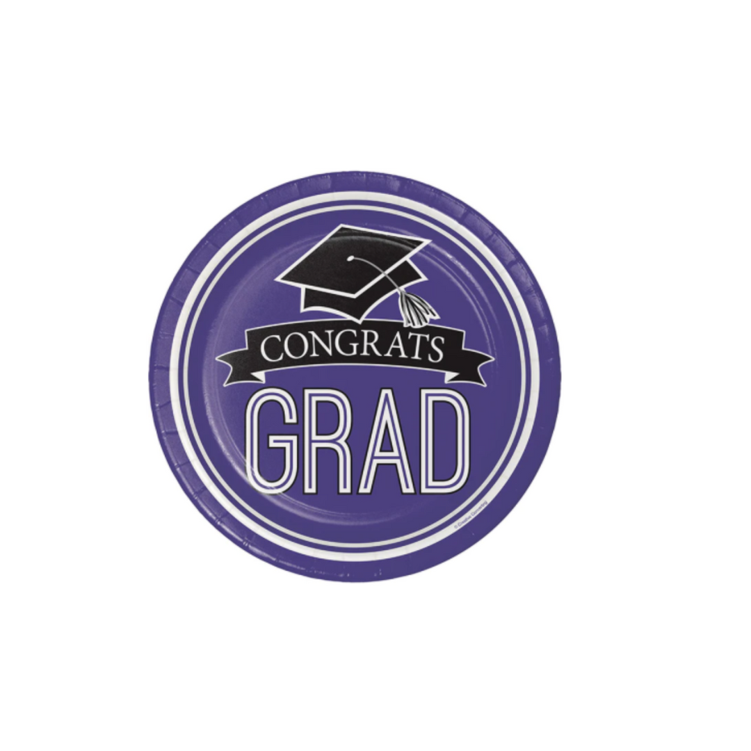 purple grad plates near me 