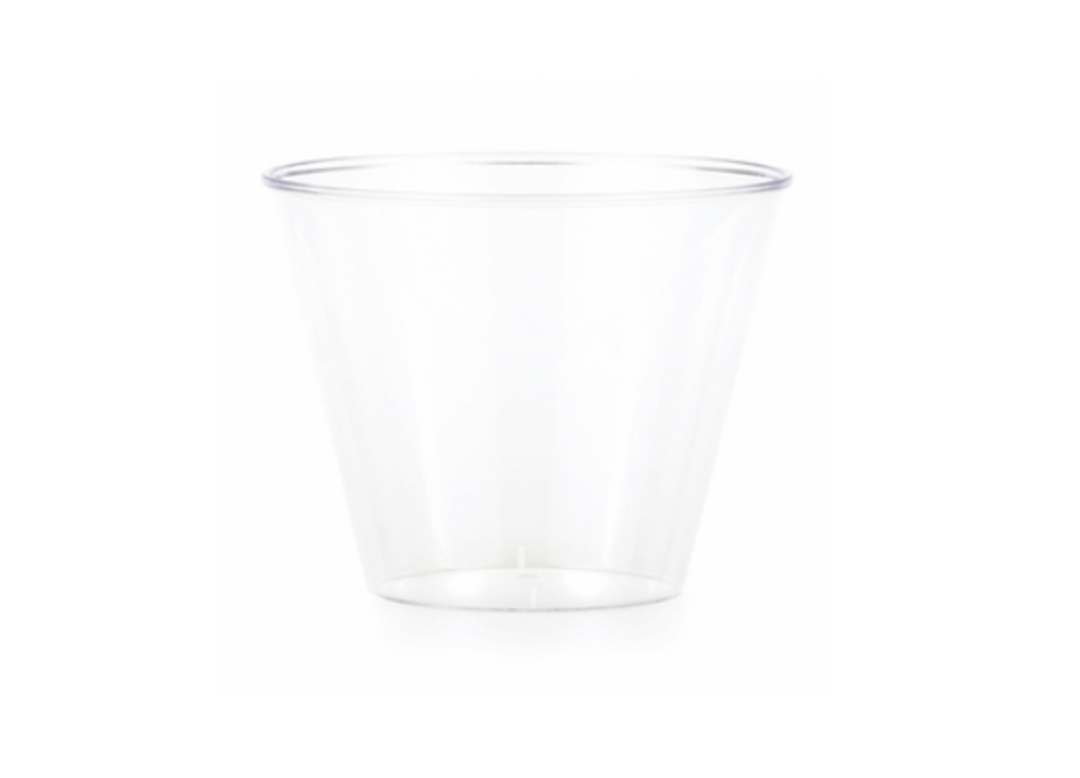 Transparent Plastic Cups, 9oz, 72ct
