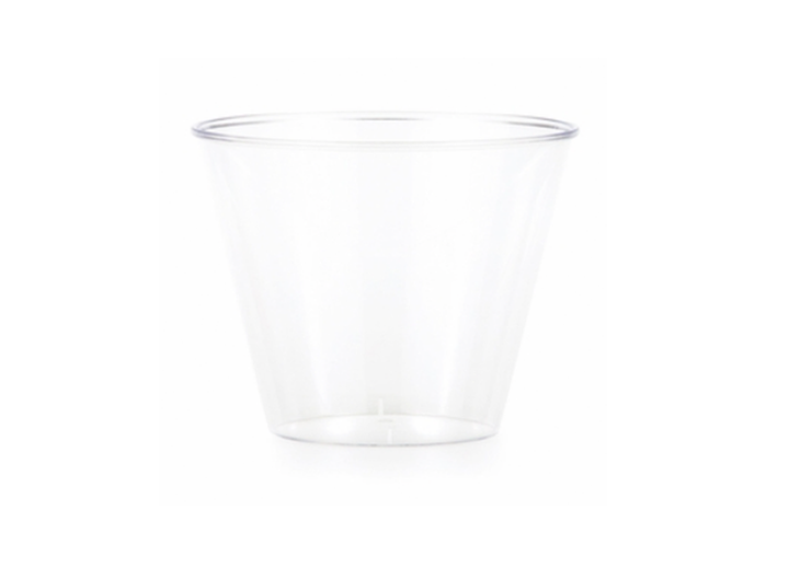 Transparent Plastic Cups, 9oz, 72ct