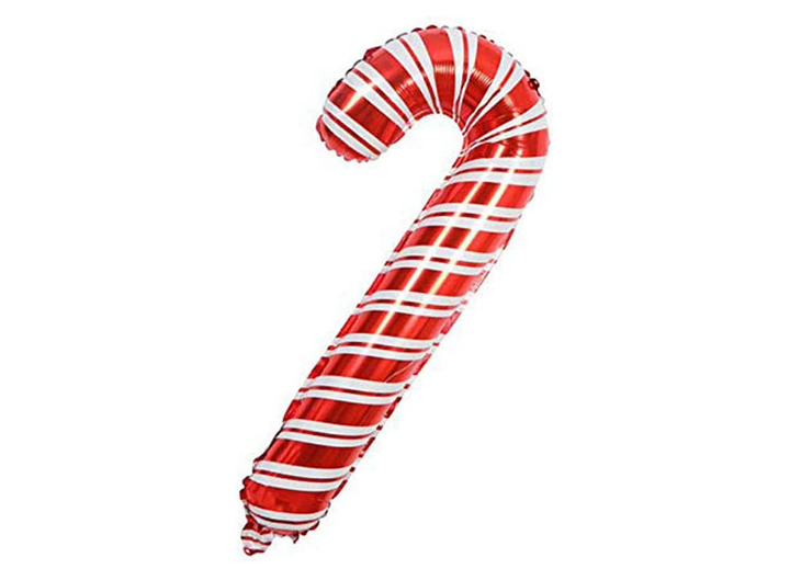 Huge Christmas Candy Cane Christmas Party Balloons, 1ct