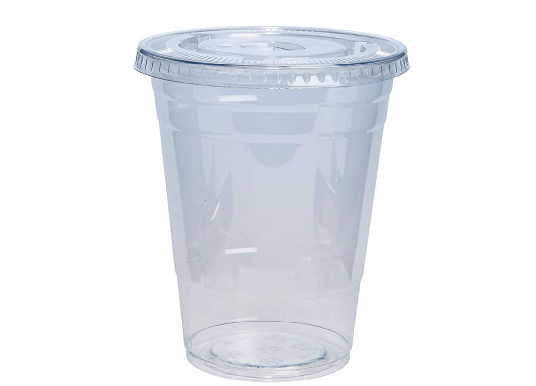 clear cup with lid