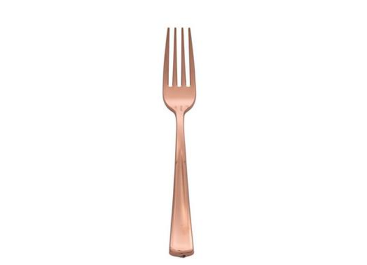 Rose Gold Premium Plastic Forks