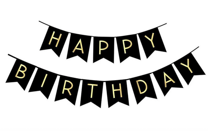 Happy Birthday Banner, 1ct