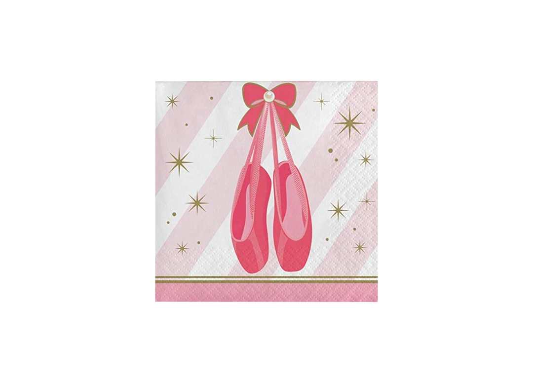 Ballerina napkins for birthday party