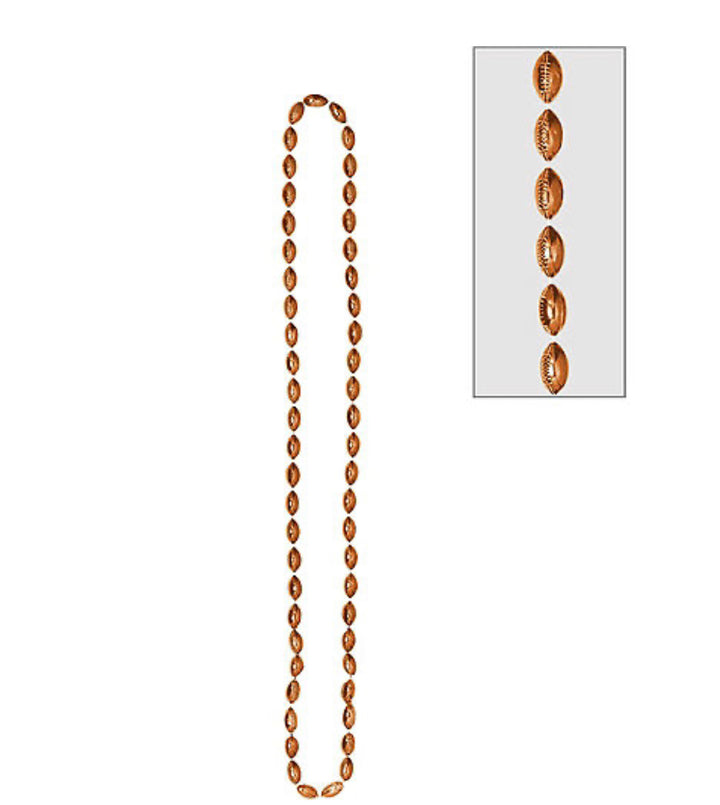 Football Beaded Necklace