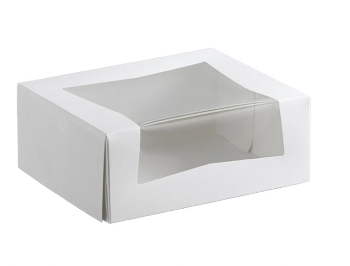 9” x 7” x 3 1/2 White Bakery Cake Box Small