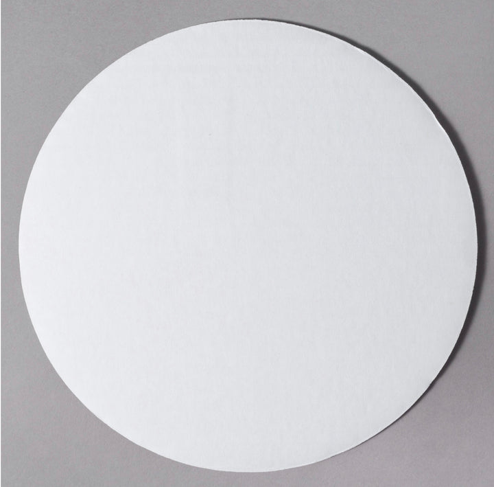 6" Corrugated Cardboard Circle White  (1 COUNT)
