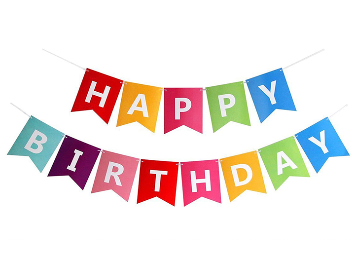 Happy Birthday Banner, 1ct